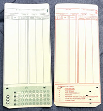 AMANO 630 Time Clock Cards 6H363  # 0-99 (Microder -099) picture