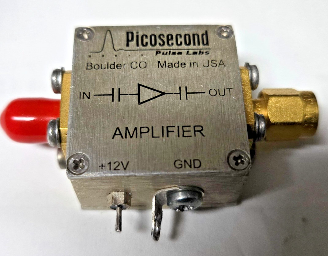 Picosecond 5810B-114 Broadband Pulse Amplifier 13dB Gain Tested w/ VNA Plots