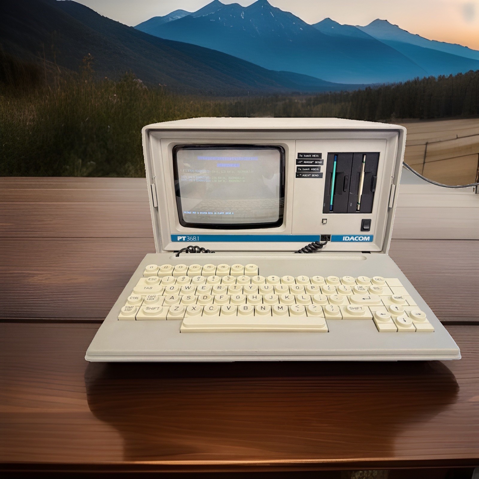 RARE Vintage IDACOM PT3681 Desktop Data Terminal - Great Condition Collectible RARE Vintage IDACOM PT3681 Desktop Data Terminal - Great Condition Collectible