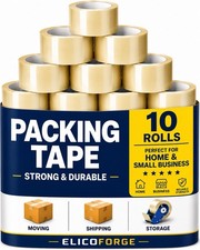 Heavy Duty Clear Packing Tape 10 Pack 1.88” x 120 ft Shipping Box Sealing Moving picture