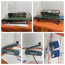 Pair Of Continuous Sealer Horizontal Sealing Machine Extras Untested Parts picture