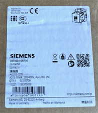 Siemens 3RT1054-6AF36 Power Contactor, 115A, 100HP, 110-127V Coil picture
