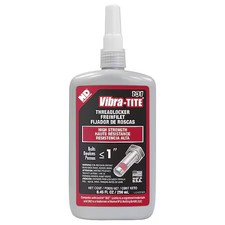 Vibra-Tite 13125 Threadlocker, Vibra-Tite 131, Red, High Strength, Liquid, 250 picture