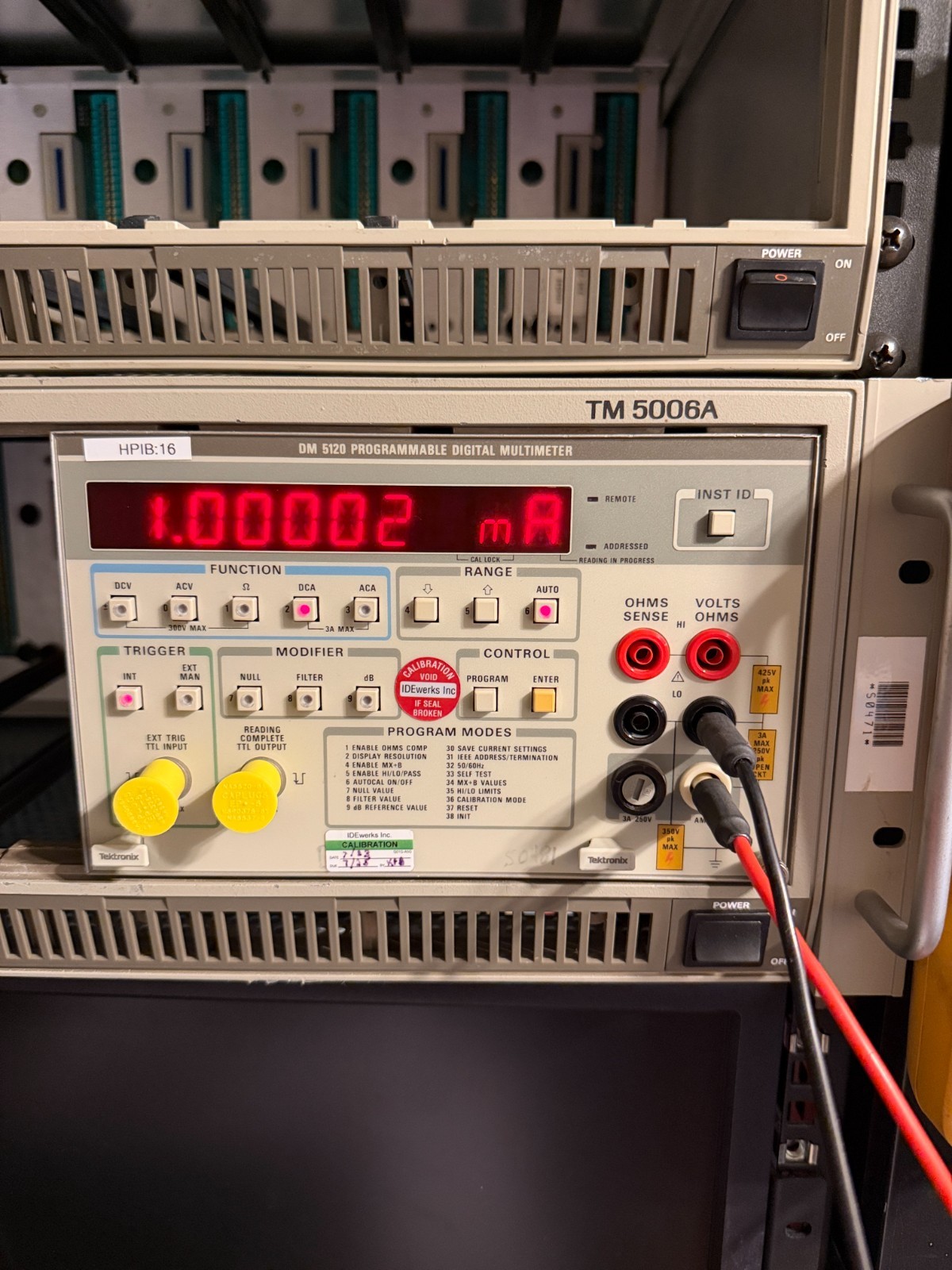 Tektronix DM5120 6-1/2 digit DMM for TM5000 Mainframe