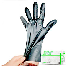 100/box - Black Disposable Gloves - Powder & Latex Free picture