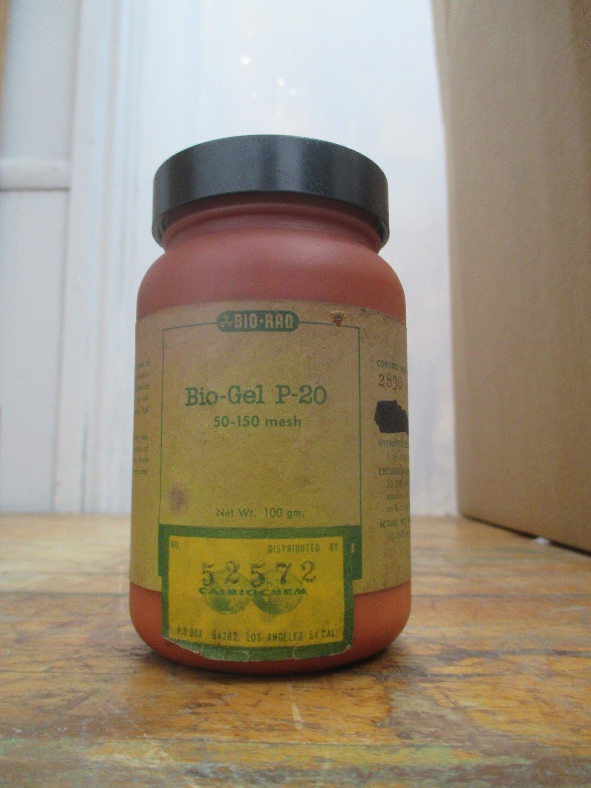 Bio Rad Bio-gel P-20 50-150 mesh 100 grams Bio Rad Bio-gel P-20 50-150 mesh 100 grams