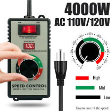 4000W For Router Fan Variable Speed Controller Electrical Motor Rheostat AC 120V picture