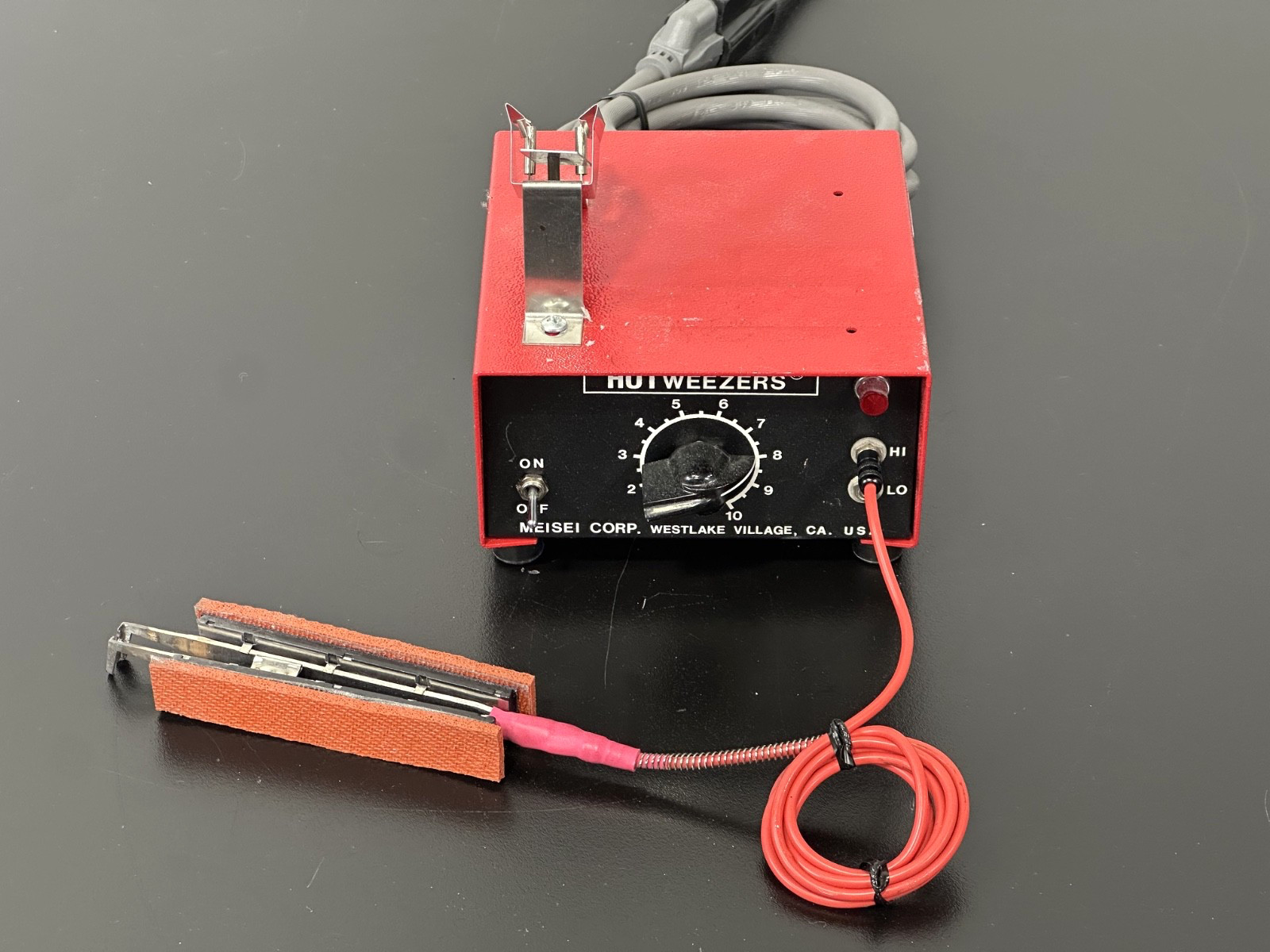 Meisei M-10 HOTweezers Thermal Wire Stripper with Handpiece | Working