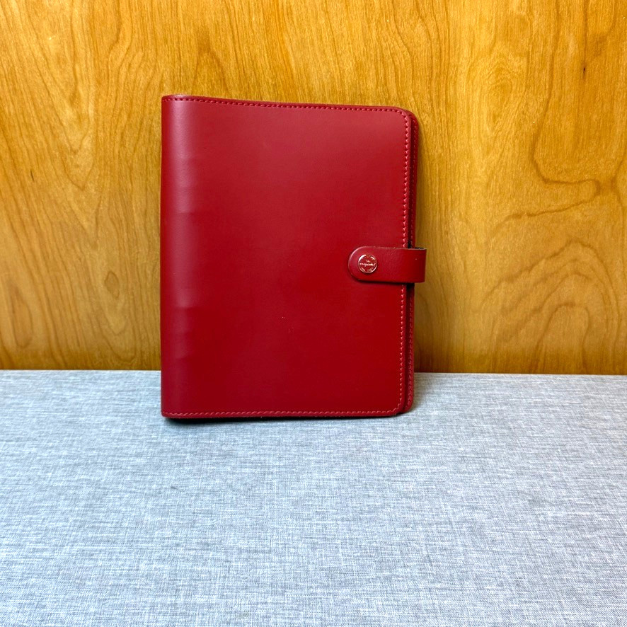 Filofax The Original A5 Leather Organizer Pillarbox Red Made in UK Planner
