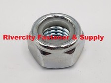 M10-1.5 Nylon Insert Lock Stop Nuts 10mm x 1.5 Nut nylock M10x1.5 Nuts Steel picture