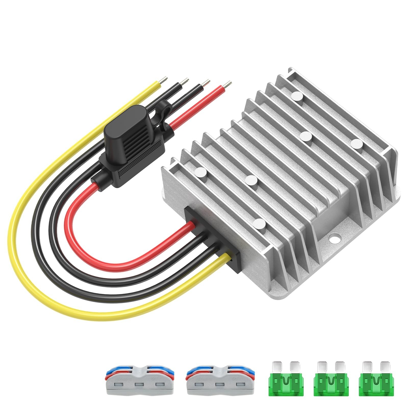 240W 20A DC 17-55V to 12V Step Down Voltage Reducer Converter for Golf Cart 240W 20A DC 17-55V to 12V Step Down Voltage Reducer Converter for Golf Cart