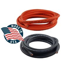 WeldingCity® USA-made 1-AWG Heavy Duty Welding Cables Black Orange | US Seller picture