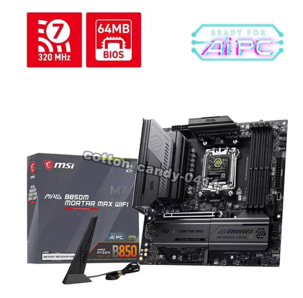 New MSI MAG B850M MORTAR MAX WIFI 7 DDR5 M-ATX Motherboard FedEx or DHL New MSI MAG B850M MORTAR MAX WIFI 7 DDR5 M-ATX Motherboard FedEx or DHL