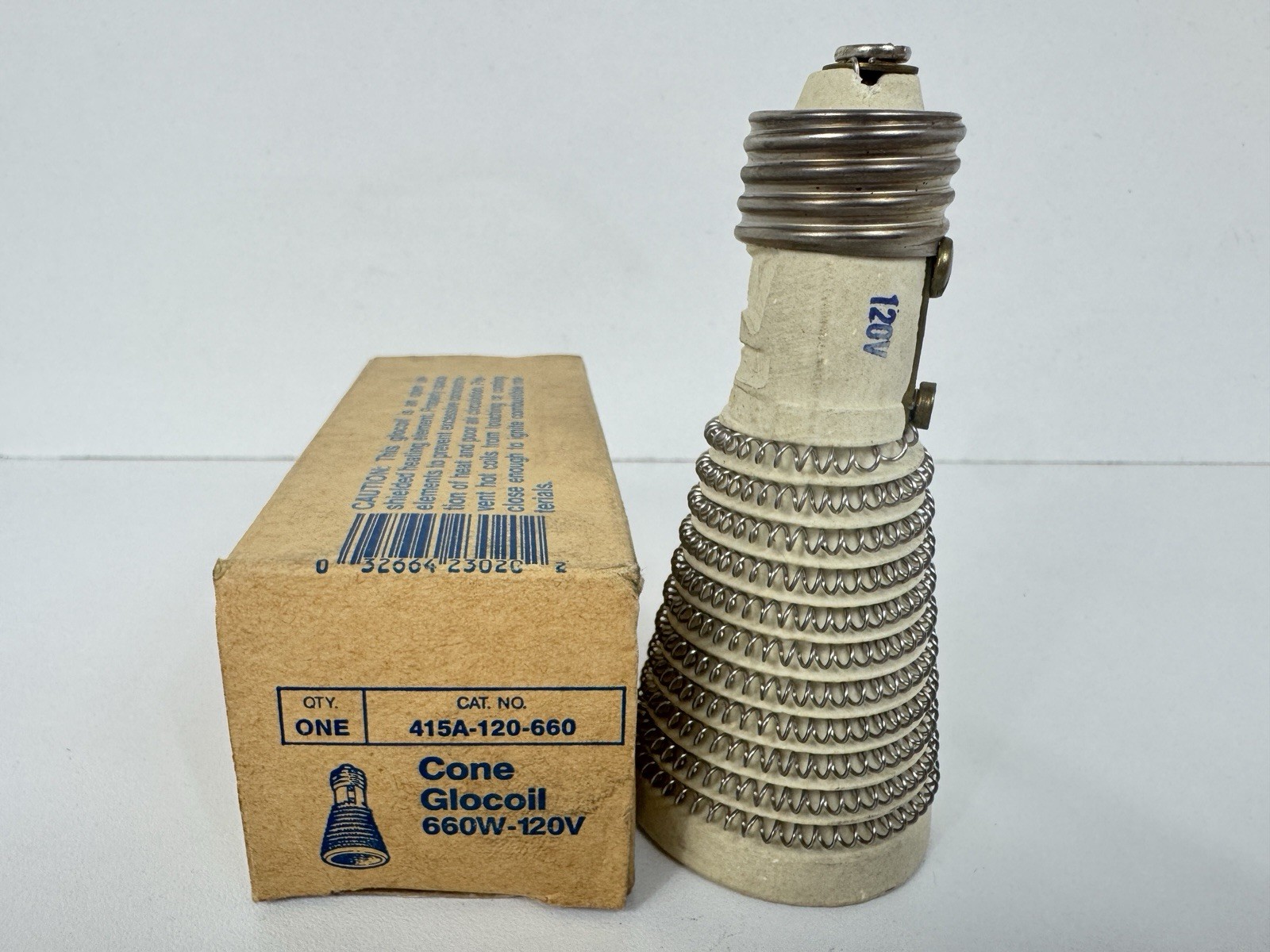 Vintage Eagle Cone Glocoil New in Original Box 415-A Heating Element 660 Watts