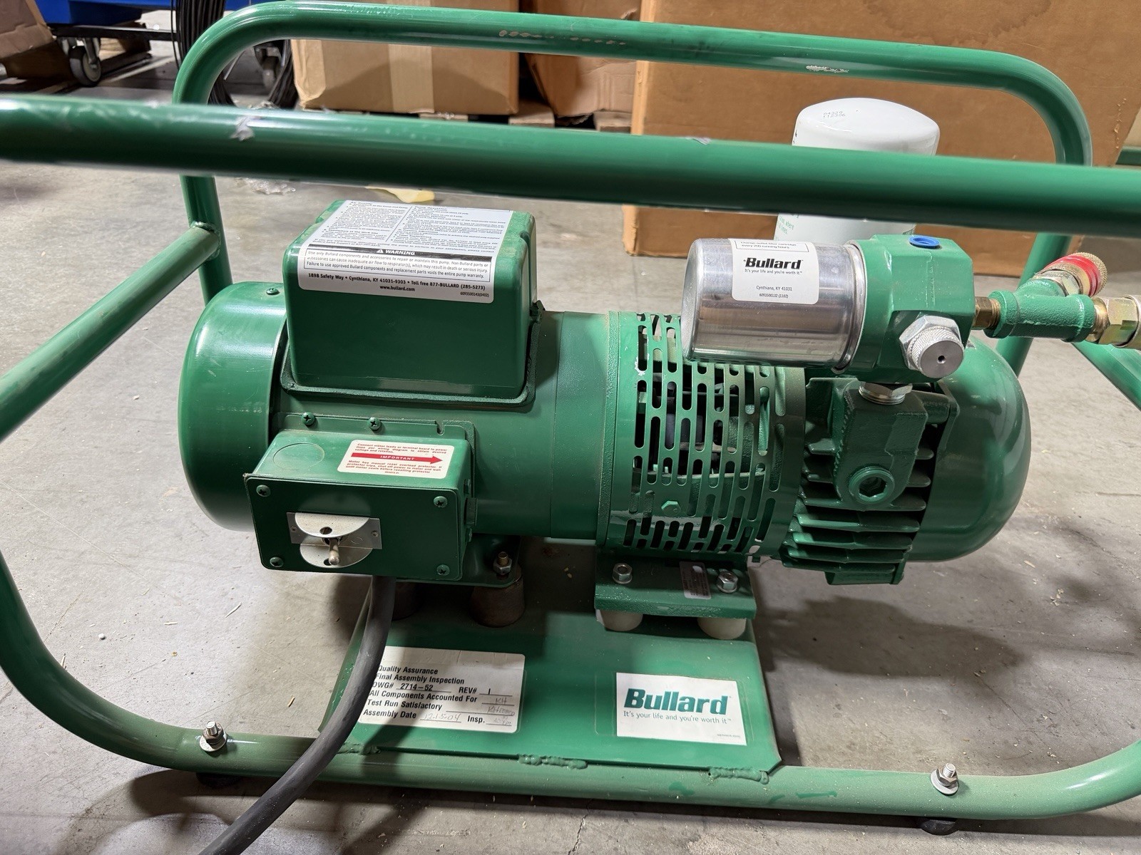 BRAND NEW NOS Bullard EDP16TE 1.5 HP Free Air Ambient Air Pump Open Box New BRAND NEW NOS Bullard EDP16TE 1.5 HP Free Air Ambient Air Pump Open Box New