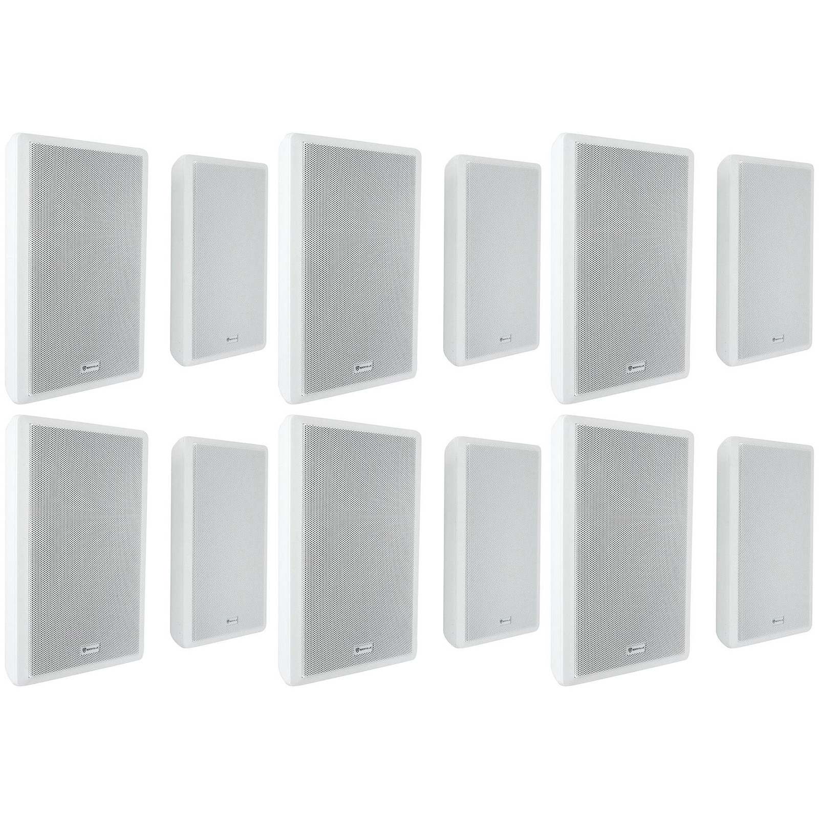 (12) Rockville RockSlim 70W White 5.25 (12) Rockville RockSlim 70W White 5.25