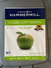 HAMMERMILL PRINTER PREMIUM COLOR 28 lb COPY PAPER 102467 WHITE 100 Bright 500 Ct picture