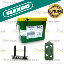 Genuine Flexco 140C Conveyor Belt Fastener #20012 (100 pc) w/ Belt Repair Gauge picture