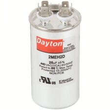 DAYTON Motor Run Capacitor: Round, 440V AC, 25 mfd 2MEH2 picture