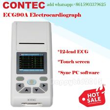 ECG90A Real-time continuously record ECG waveform,touch screen,CE&FDA,12 lead picture