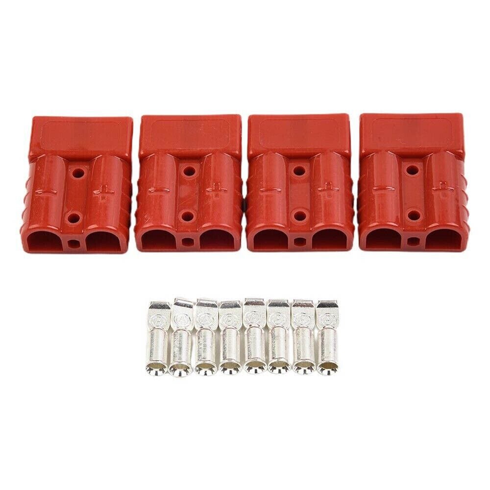 4Pcs For 120A 600V For ANDERSON PLUG Cable Battery Power Connector Terminals RED 4Pcs For 120A 600V For ANDERSON PLUG Cable Battery Power Connector Terminals RED