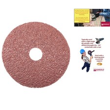 Sungold Abrasives 16900 4-1/2-Inch x 7/8-Inch Center Hole 16 Grit Aluminum picture