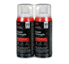 2PK 3M Super 77 Multi-Surface Spray Adhesive, 7.35 Oz., Low VOC, Quick Bond, picture