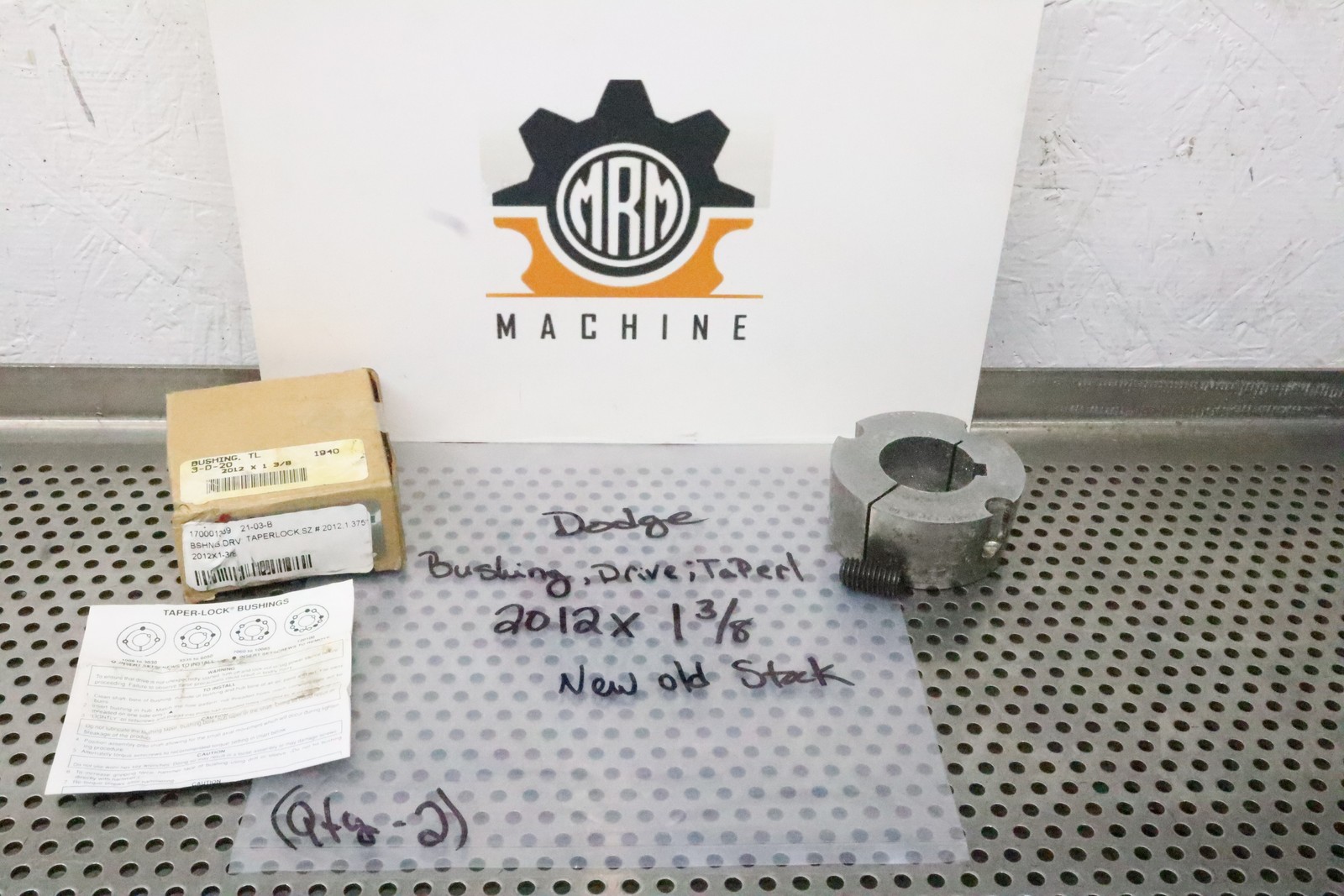 Dodge 117091 2012 X 1-3/8 Taper Lock Bushings New Old Stock (Lot of 2) Dodge 117091 2012 X 1-3/8 Taper Lock Bushings New Old Stock (Lot of 2)
