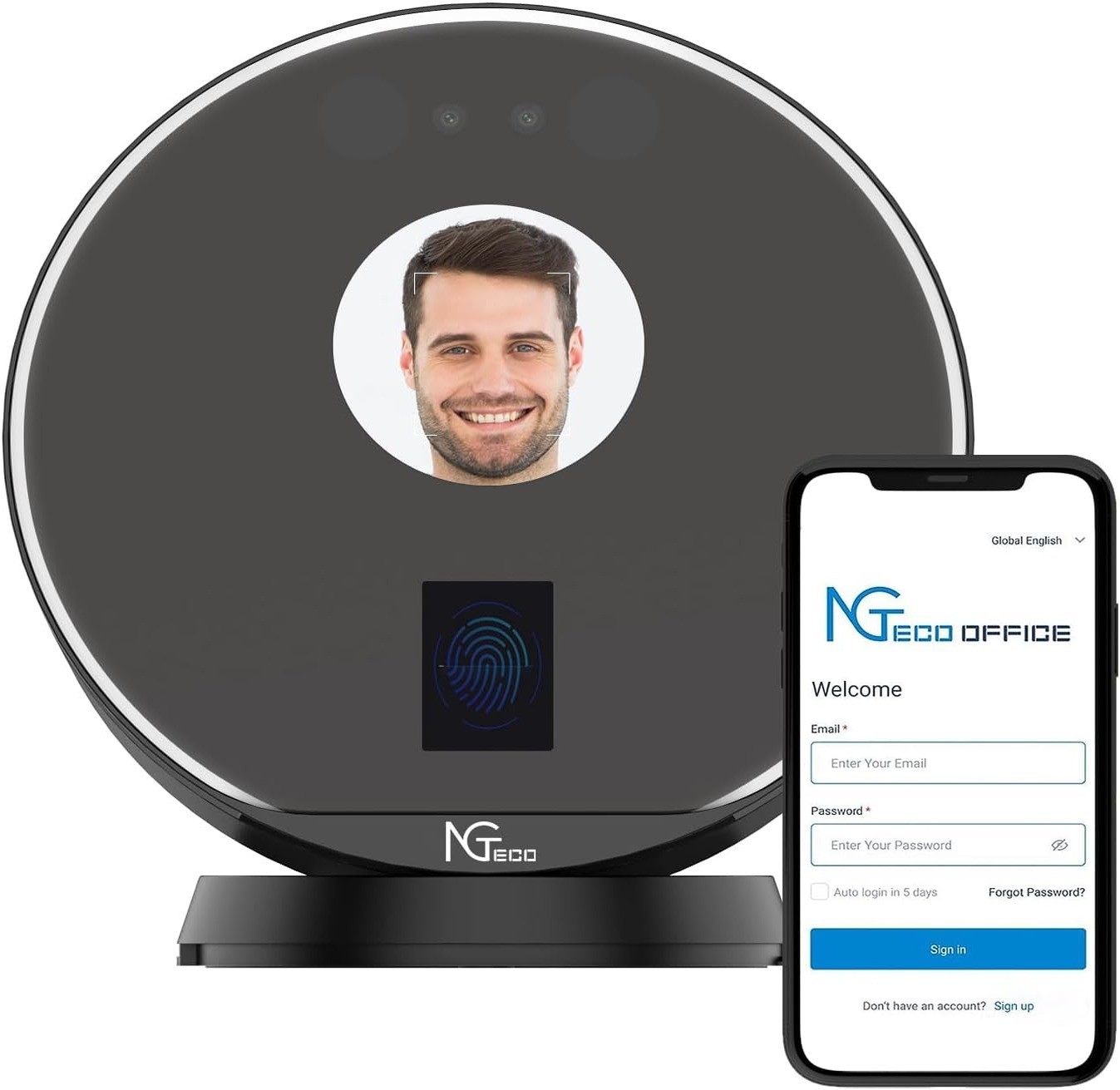 Employee Time Clock Face Fingerprint RFID Cloud WiFi Attendance Small Business Employee Time Clock Face Fingerprint RFID Cloud WiFi Attendance Small Business