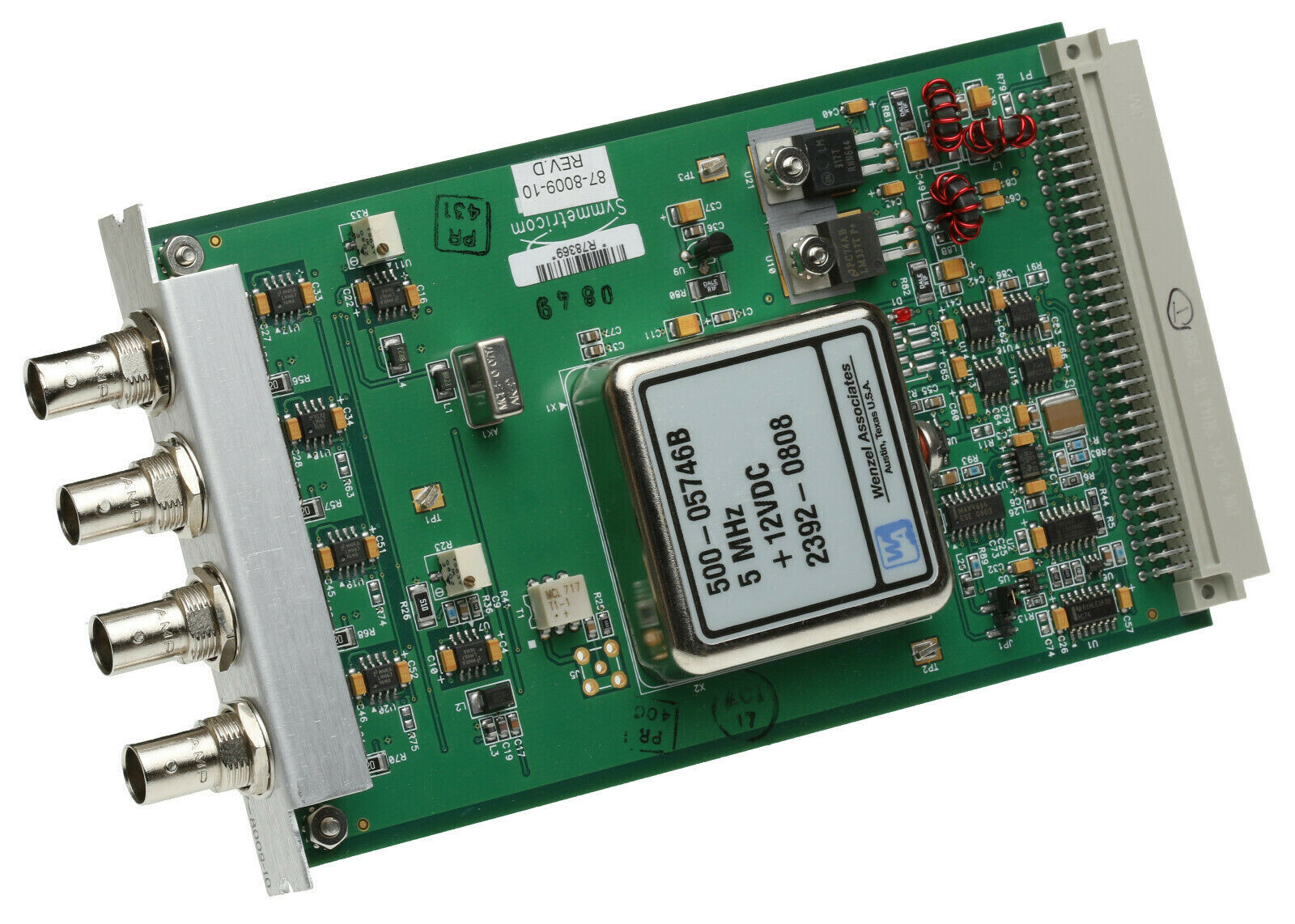 Symmetricom 87-8009-10 XLi Low Phase Noise 10MHz Quad BNC Output Card Microsemi