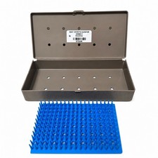 Healthmark Hinged Sterilization Tray w/ Silicone Mat Dental Instrument Case picture