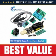 CH341A USB Programmer EEPROM Flash BIOS with SOIC8 SOP8 Clip Adapter picture
