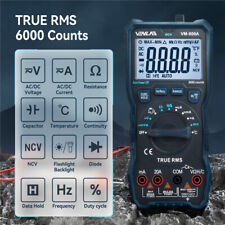 Digital Multimeter Auto Ranging T-RMS 6000 Counts AC/DC VM-600A vs HT118A METER picture