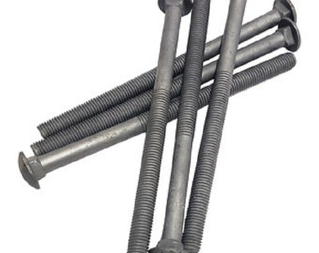 5/8-11 X 8 Hot Dipped Galvanized Carriage Bolts With Flat Washers & Hex Nuts 5/8-11 X 8 Hot Dipped Galvanized Carriage Bolts With Flat Washers & Hex Nuts