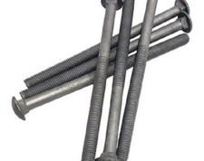 5/8-11 X 8 Hot Dipped Galvanized Carriage Bolts With Flat Washers & Hex Nuts picture