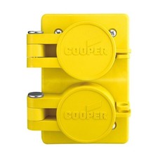 Eaton Wiring Devices 60W33DPLX - Recp Duplex WT 20A 125V 2P3W Str YL - 1EA picture