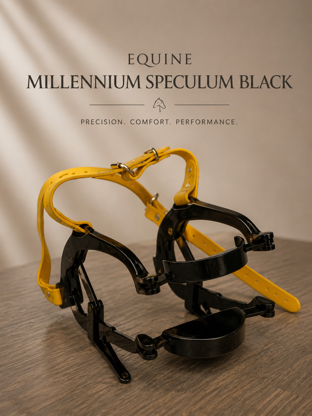 Black Millennium Speculum Equine Dental Horse Mouth Gag Biothane Strap Anti Rust Black Millennium Speculum Equine Dental Horse Mouth Gag Biothane Strap Anti Rust