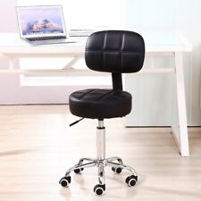 KKTONER Rolling Stool Chair Height Adjustable Task Work Drafting Chair with Back picture