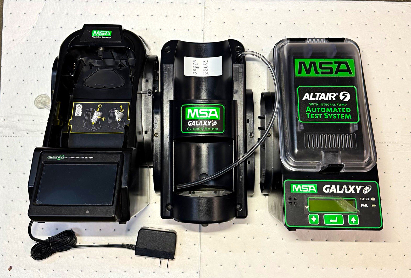 MSA Galaxy GX2 Automated Test System, Cylinder Holder, Altair/Altair Pro, 5/5x MSA Galaxy GX2 Automated Test System, Cylinder Holder, Altair/Altair Pro, 5/5x