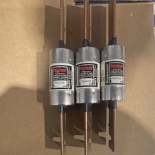 Bussmann Fusetron FRS-R-125 125A 600V Class RK5 Time-Delay Fuse 3-Pack picture