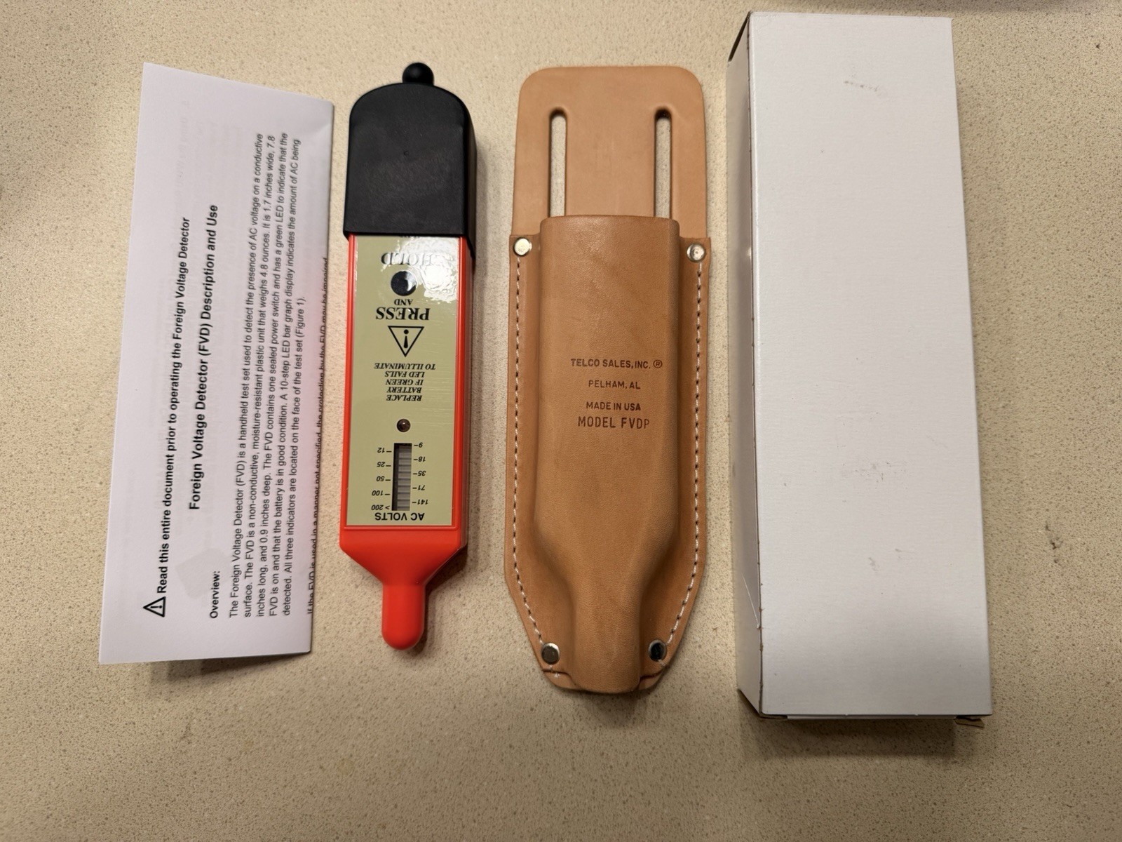Telco Model FVD FVDPC Foreign Voltage Detector + Case Telco Model FVD FVDPC Foreign Voltage Detector + Case