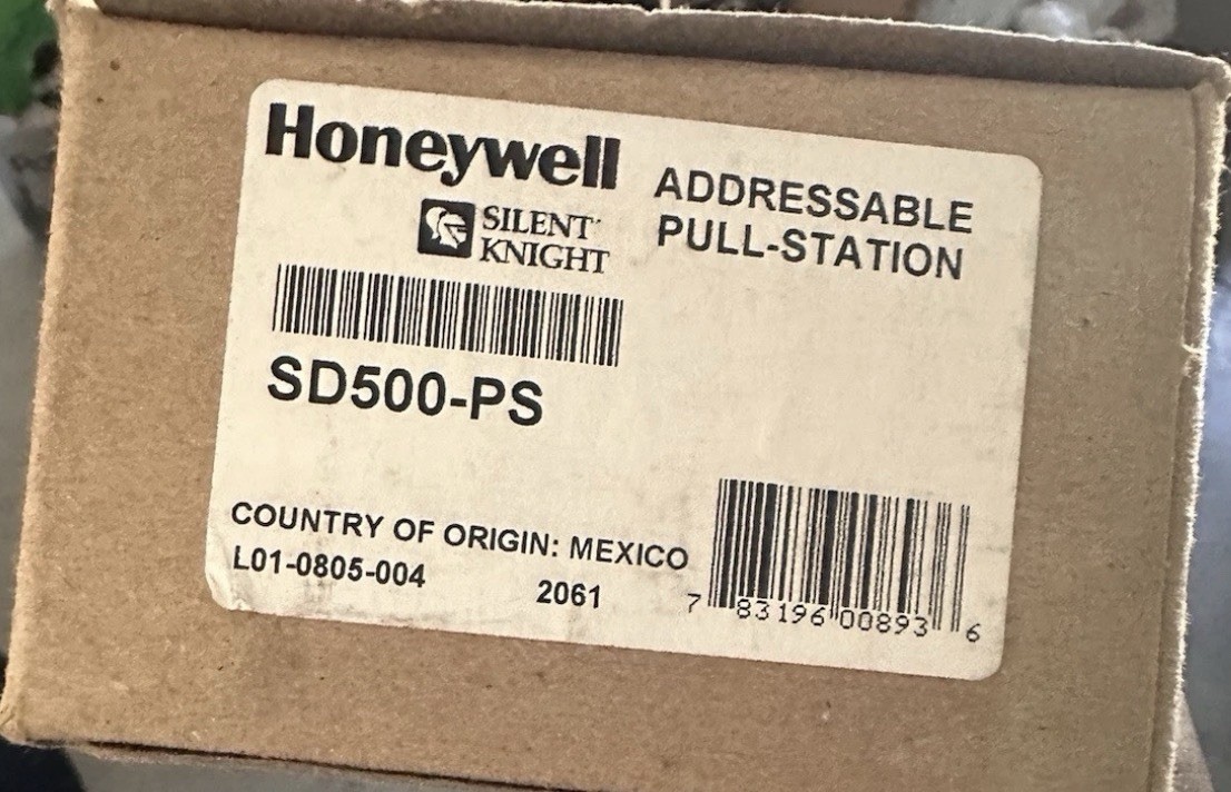 Silent Knight SD500-PS Addressable Single Pull Station Silent Knight SD500-PS Addressable Single Pull Station