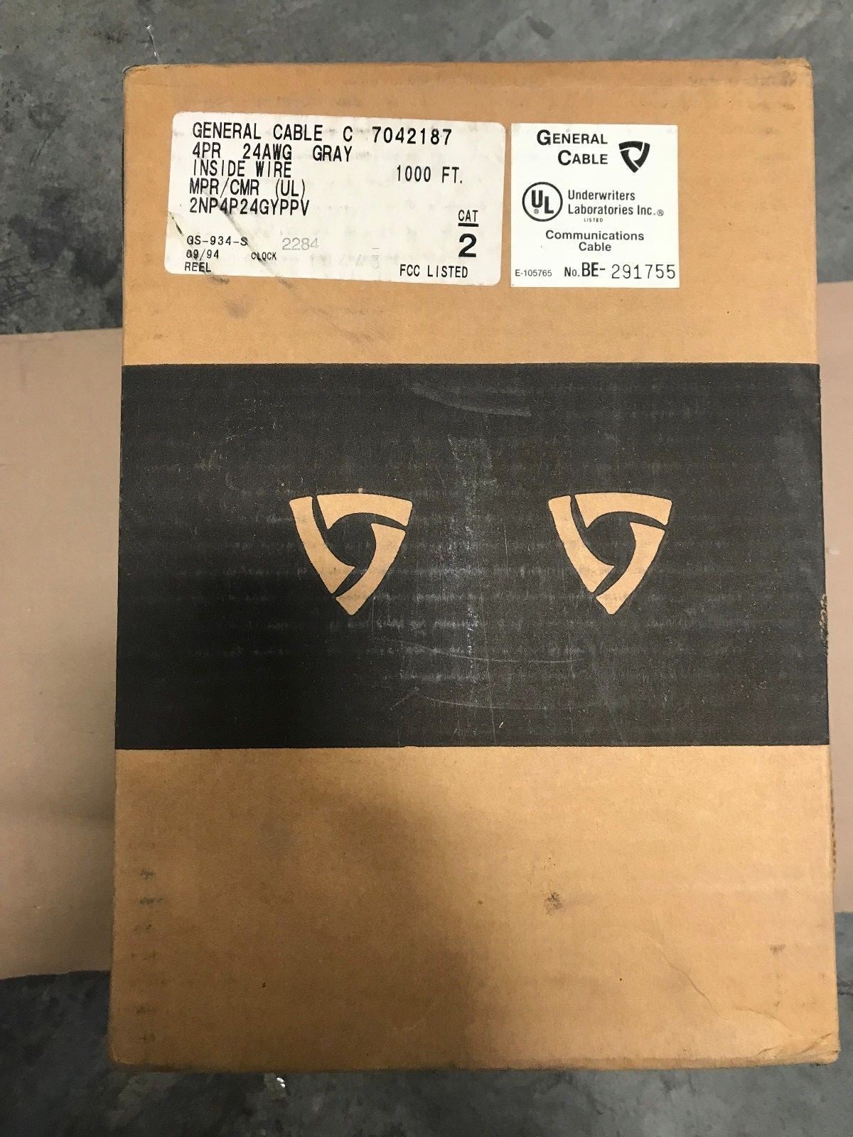New Genuine General Cable C 7042187 24AWG 4PR Gray Inside Wire New Genuine General Cable C 7042187 24AWG 4PR Gray Inside Wire