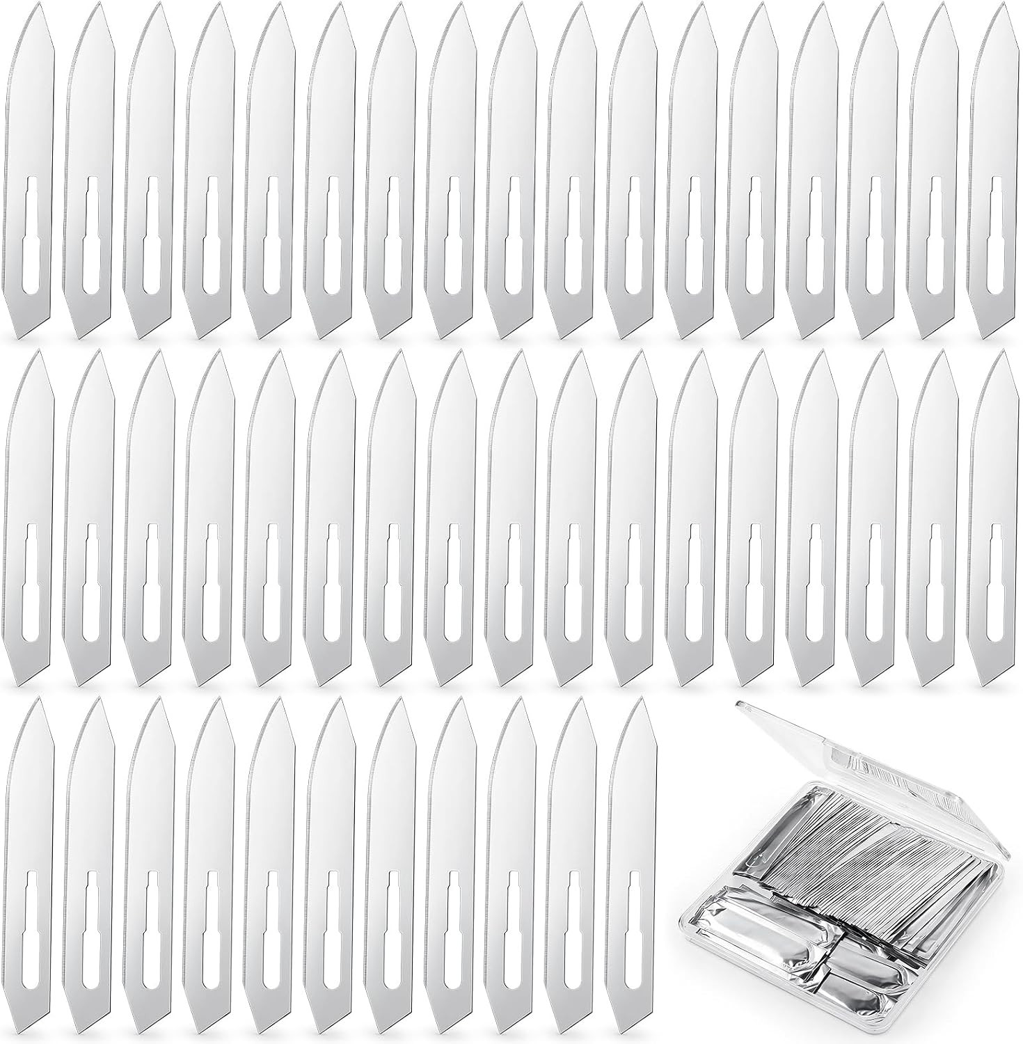 100 Pcs #60 Stainless Scalpel Blades, Individually Foil Wrapped, 7Cm Industrial 100 Pcs #60 Stainless Scalpel Blades, Individually Foil Wrapped, 7Cm Industrial