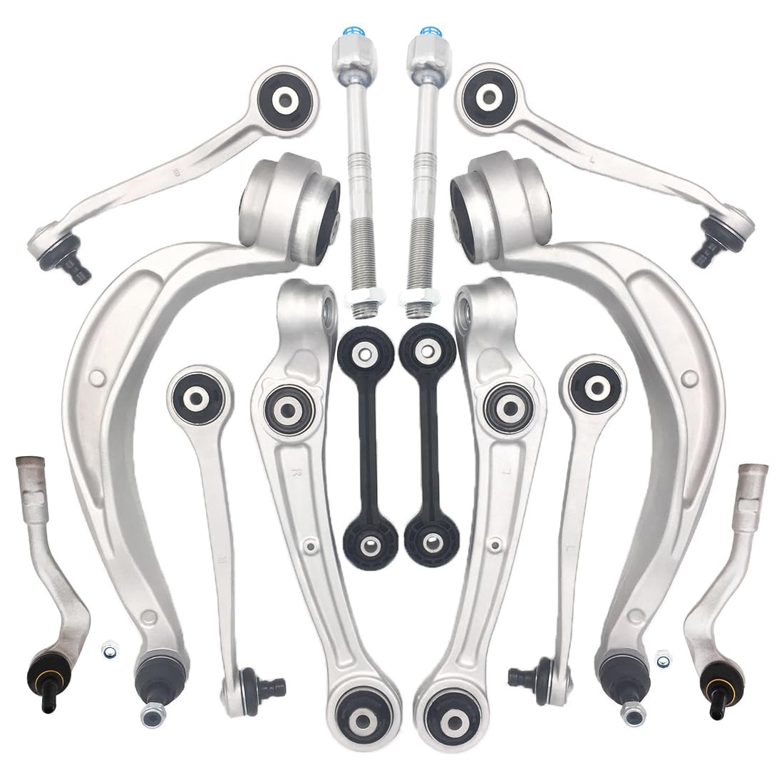 14Pcs Suspension Kit Front Upper Lower Control Arms for Audi A4 Q5 A5 Quattro S5
