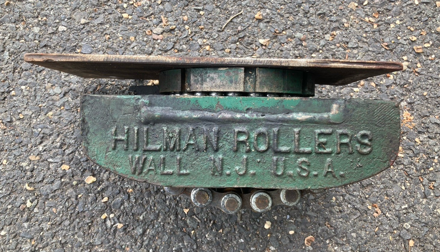 Vintage Used Single HILMAN ROLLERS USA SWIVEL TOP ROLLER 3.75 TON CAPACITY NJ Vintage Used Single HILMAN ROLLERS USA SWIVEL TOP ROLLER 3.75 TON CAPACITY NJ