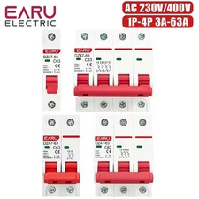 AC CIRCUIT BREAKER 1P 2P 6 TO 63 AMP DIN RAIL OVERLOAD PROTECTIION. picture