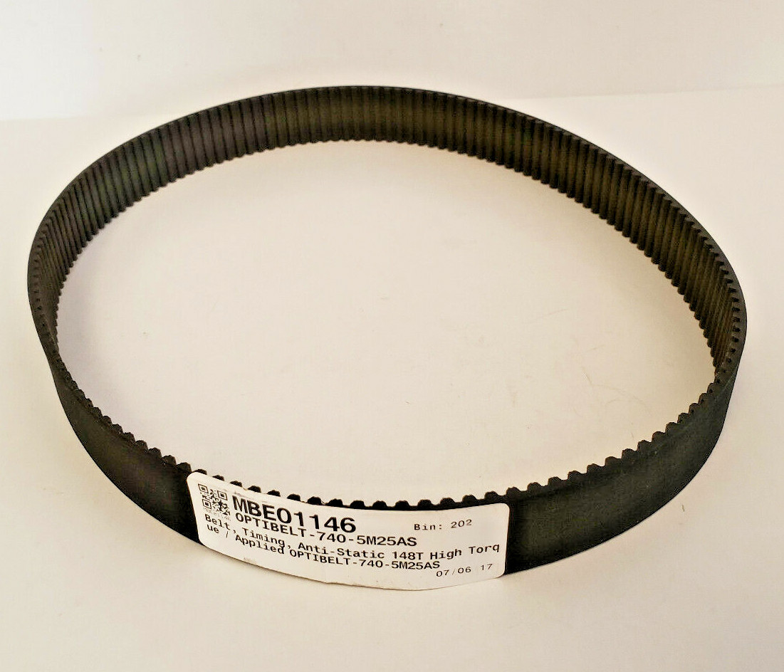 NOS Optibelt Omega 740mm 5mm Anti-Static 148T High Torque Timing Belt 740-5M25AS