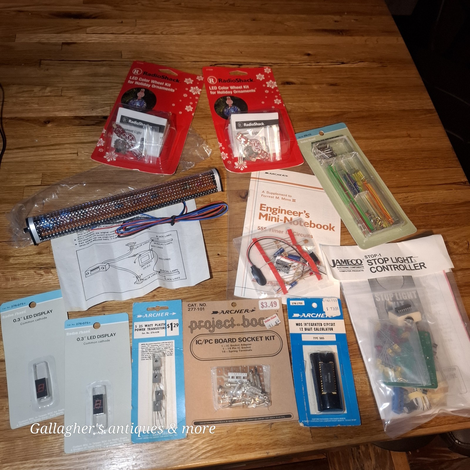 Vintage RadioShack Archer Jameco Electronic Component Lot NOS LED IC Kits Projec Vintage RadioShack Archer Jameco Electronic Component Lot NOS LED IC Kits Projec