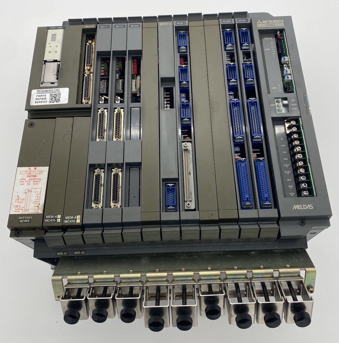 Mitsubishi Meldas FCA-335M CNC Control MC712 MC111 MC121 MC442-1 MC724 Complete Mitsubishi Meldas FCA-335M CNC Control MC712 MC111 MC121 MC442-1 MC724 Complete